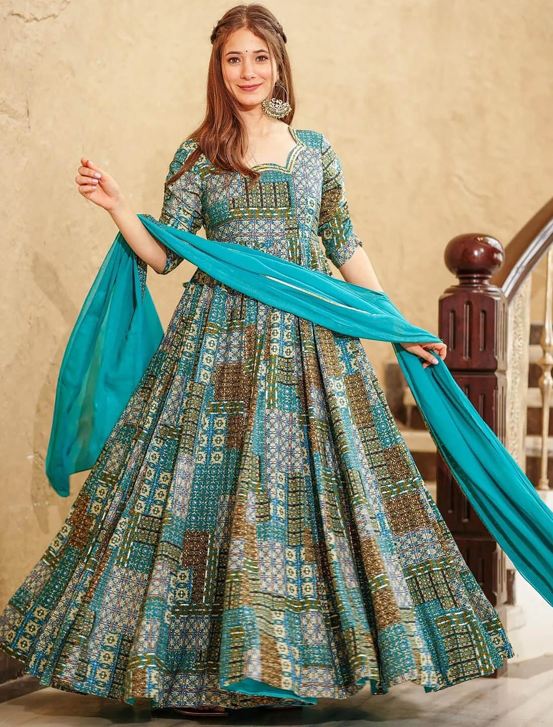 Embroidered Anarkali Salwar Suit