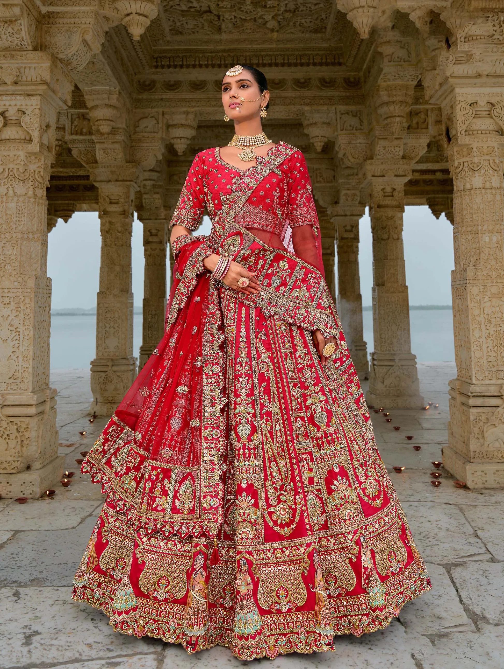Embroidered Wedding Lehenga Choli
