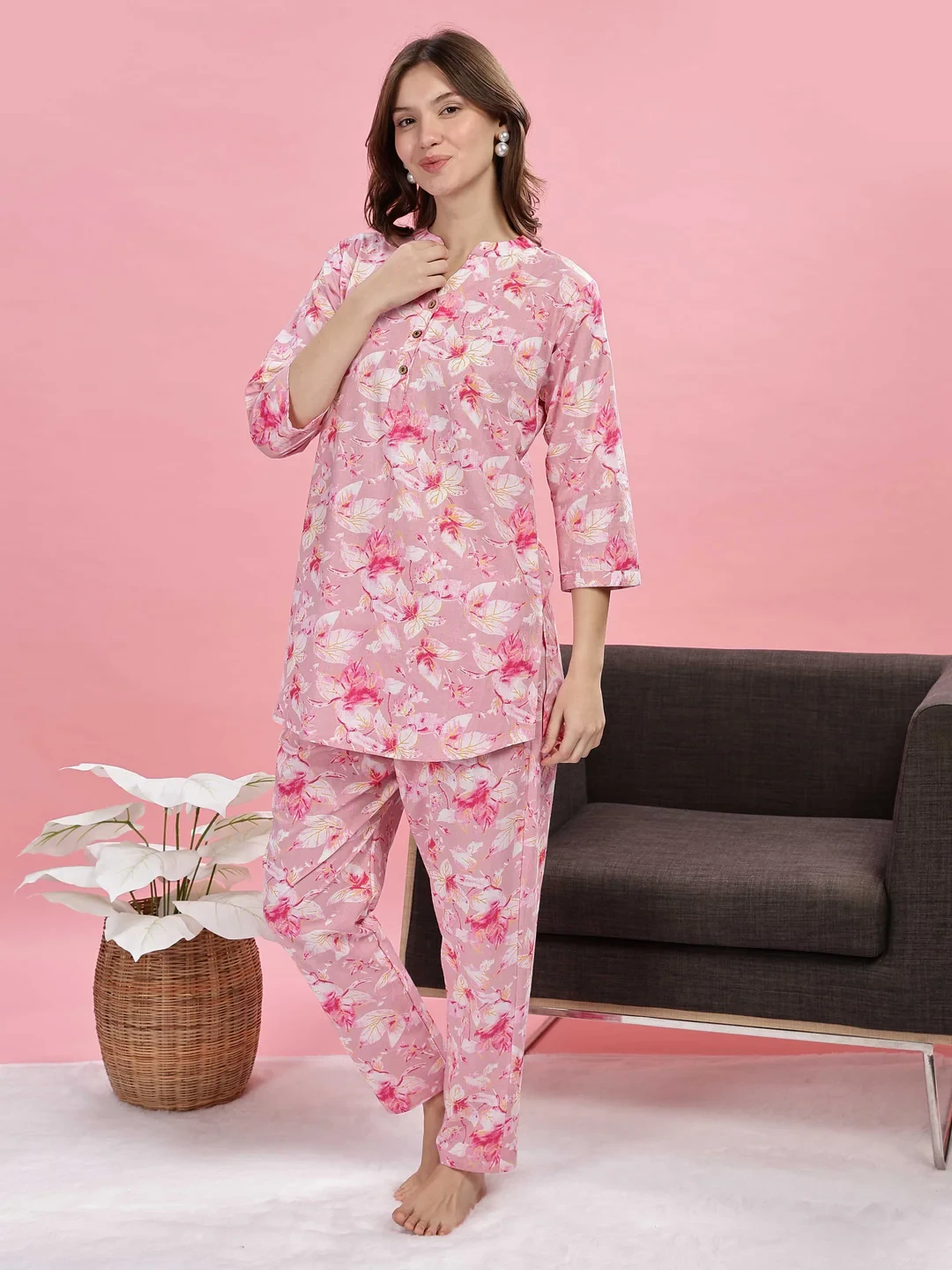 Cotton Night Suit Set